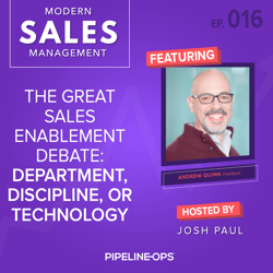 the sales enablement debate with Andrew Quinn