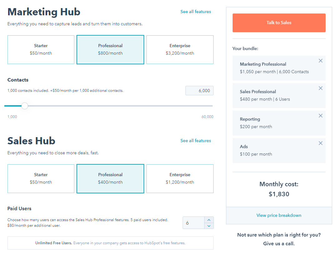 Budgeting for HubSpot costs