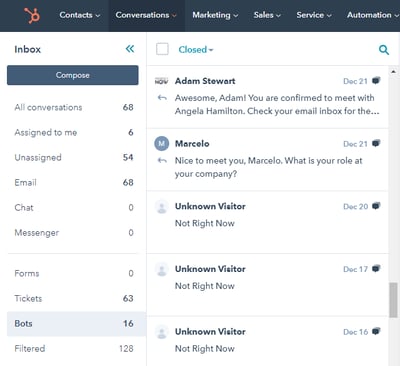 HubSpot Chatbot Expectations